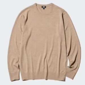 Uniqlo Beige Merino Knit Sweater